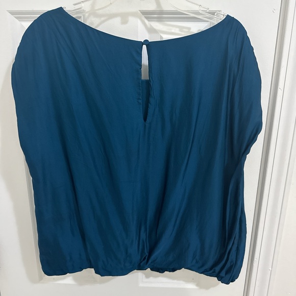 Anthropologie Deep Blue Blouse Size Small - Picture 2 of 8